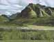 Overlooking Matanuska River, with Glacier Park Airstrip